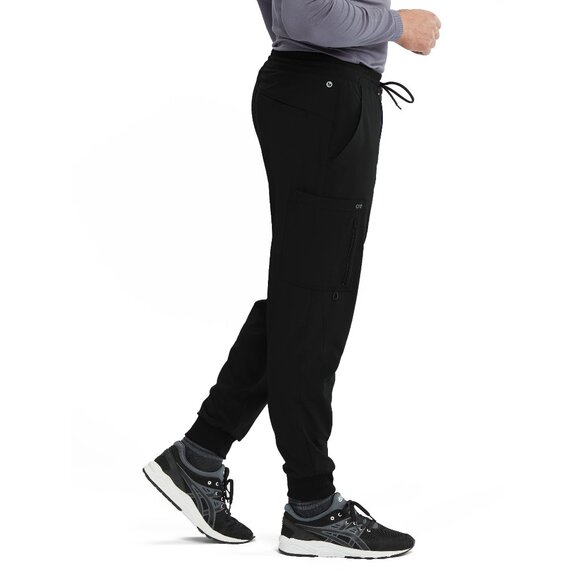 Barco One™ by Barco BOP520 Men's Vortex 6-Pocket Jogger Scrub Pant Black - Picture 3 of 5